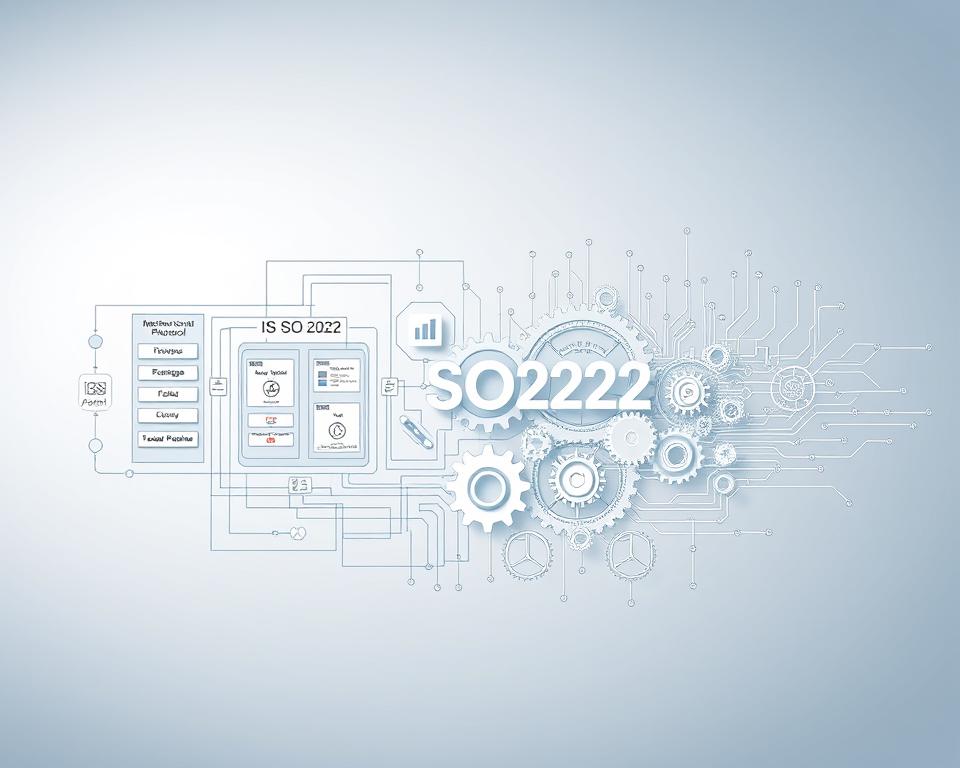 A complex and intricate illustration depicting the ISO 20022 protocol, showcasing its technical and architectural components. Set against a clean, minimalist background, the foreground features a detailed schematic of the protocol's data models, message formats, and communication flow. The middle ground presents a series of interconnected gears, cogs, and circuits, symbolizing the underlying technological infrastructure that powers the protocol. In the background, subtle gradients and geometric patterns evoke a sense of order, precision, and digital sophistication. The lighting is soft and diffused, creating depth and highlighting the various elements. The overall composition conveys a sense of technical sophistication, standardization, and the seamless integration of financial systems through the ISO 20022 framework.