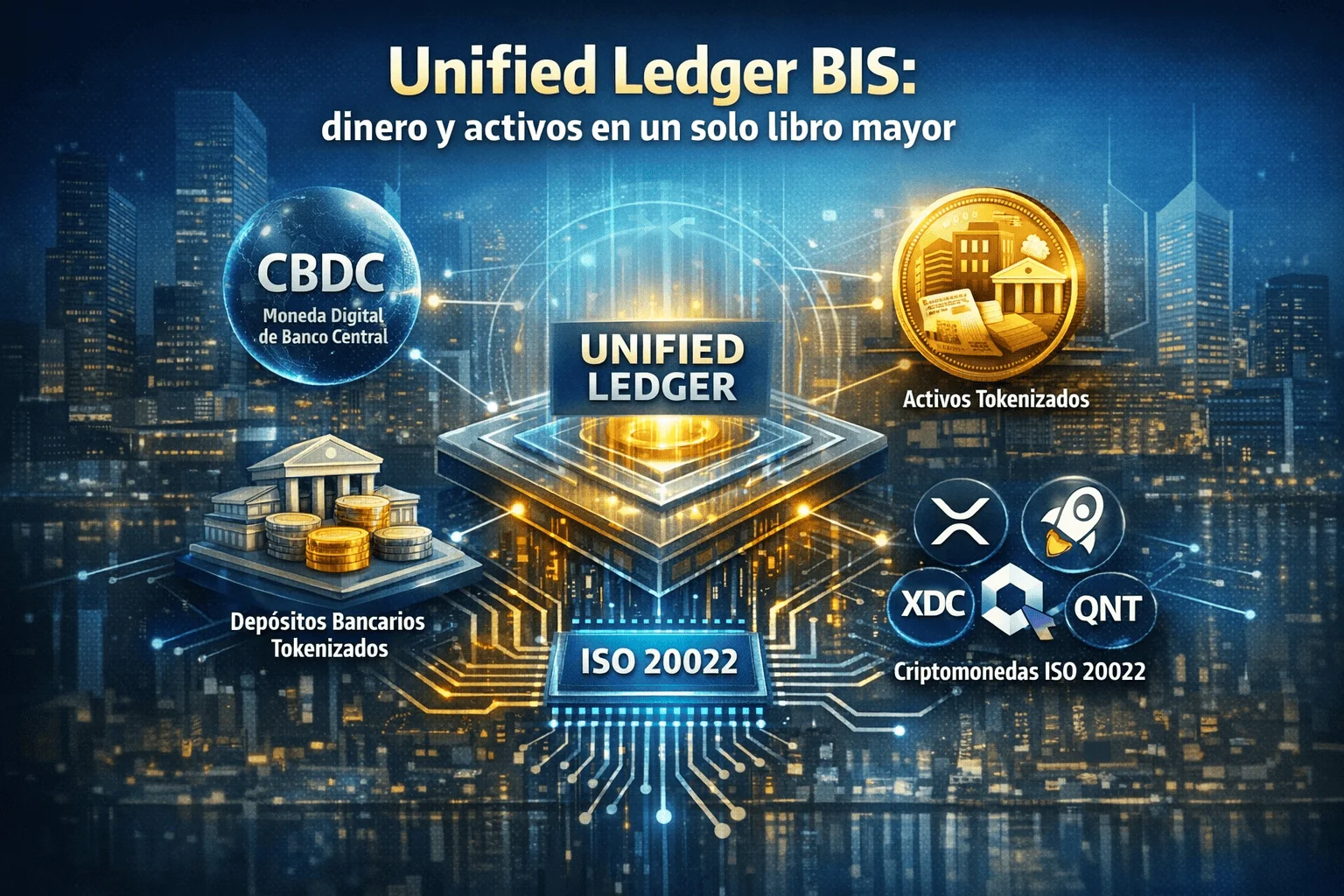 El Unified Ledger del BIS: la jugada maestra que conecta ISO 20022, CBDC y criptos ISO hasta 2030