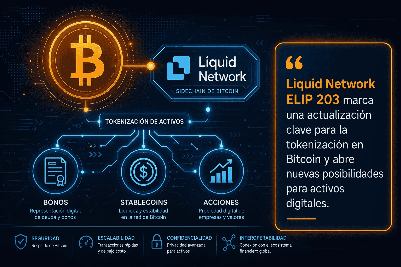 Liquid Network ELIP 203 y la nueva etapa de Bitcoin
